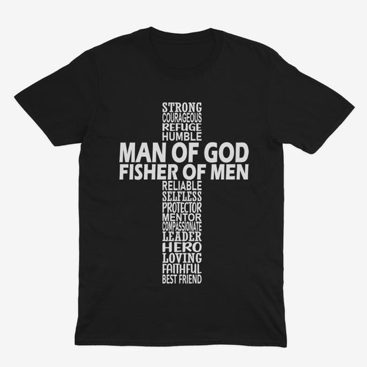 Black "Fisher of Men" Christian t-shirt