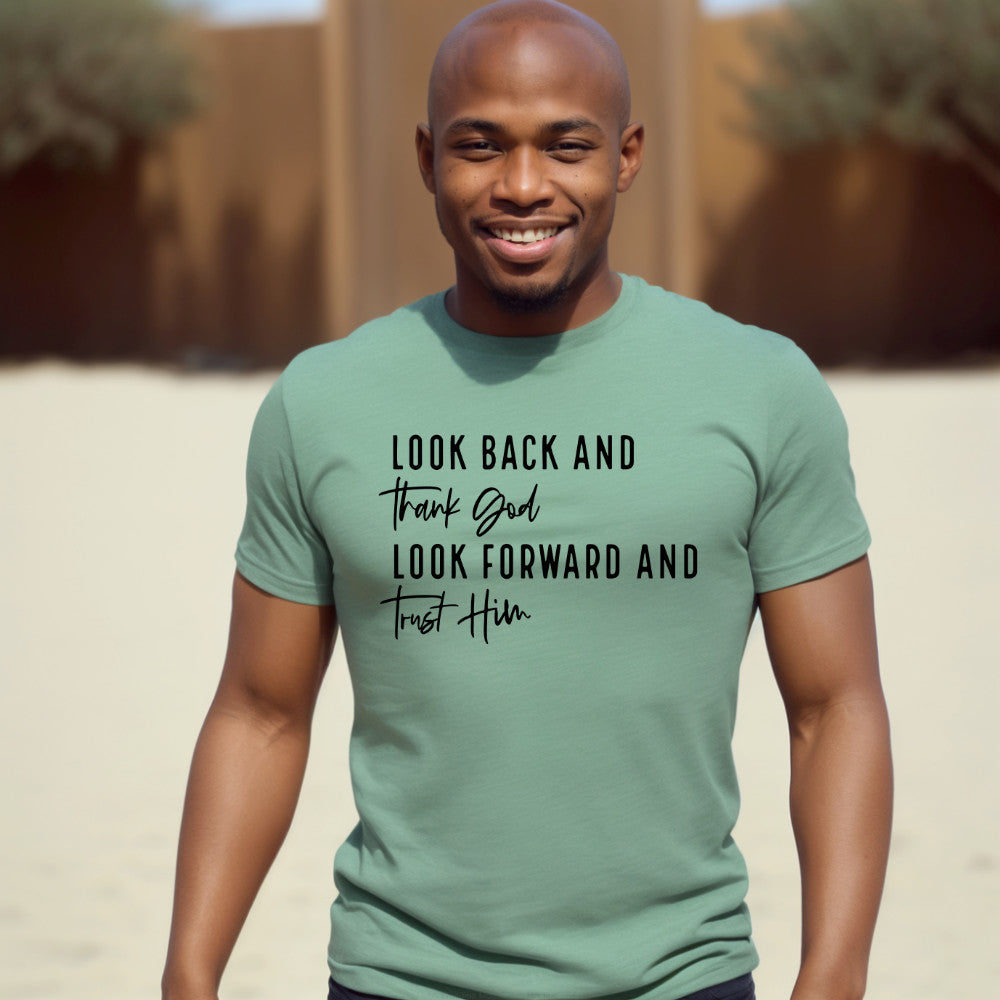 Sage "Look Back Look Forward" Christian t-shirt