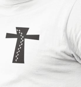 Tryphena "Jesus Has My Back" White T-Shirt: A message of hope and confidence. Wear this comfortable white tee as a reminder you're never alone (Isaiah 41:10).